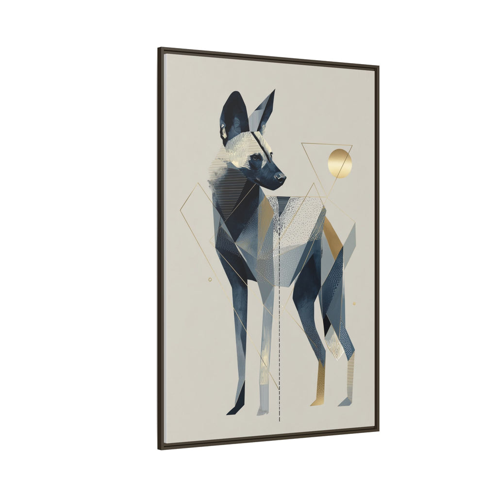 Canine Geometry: Fragmented African Wild Dog Portrait, Modern Graphic Design Study   |  Personalized & Custom Orders Available