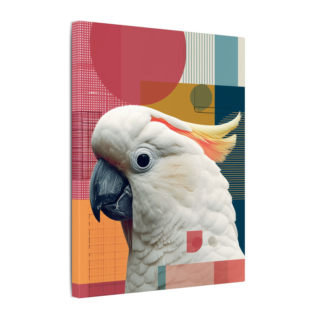 Crest of Elegance: Geometric Wildlife Portrait, Contemporary Avian Art   |    Custom Orders Available
