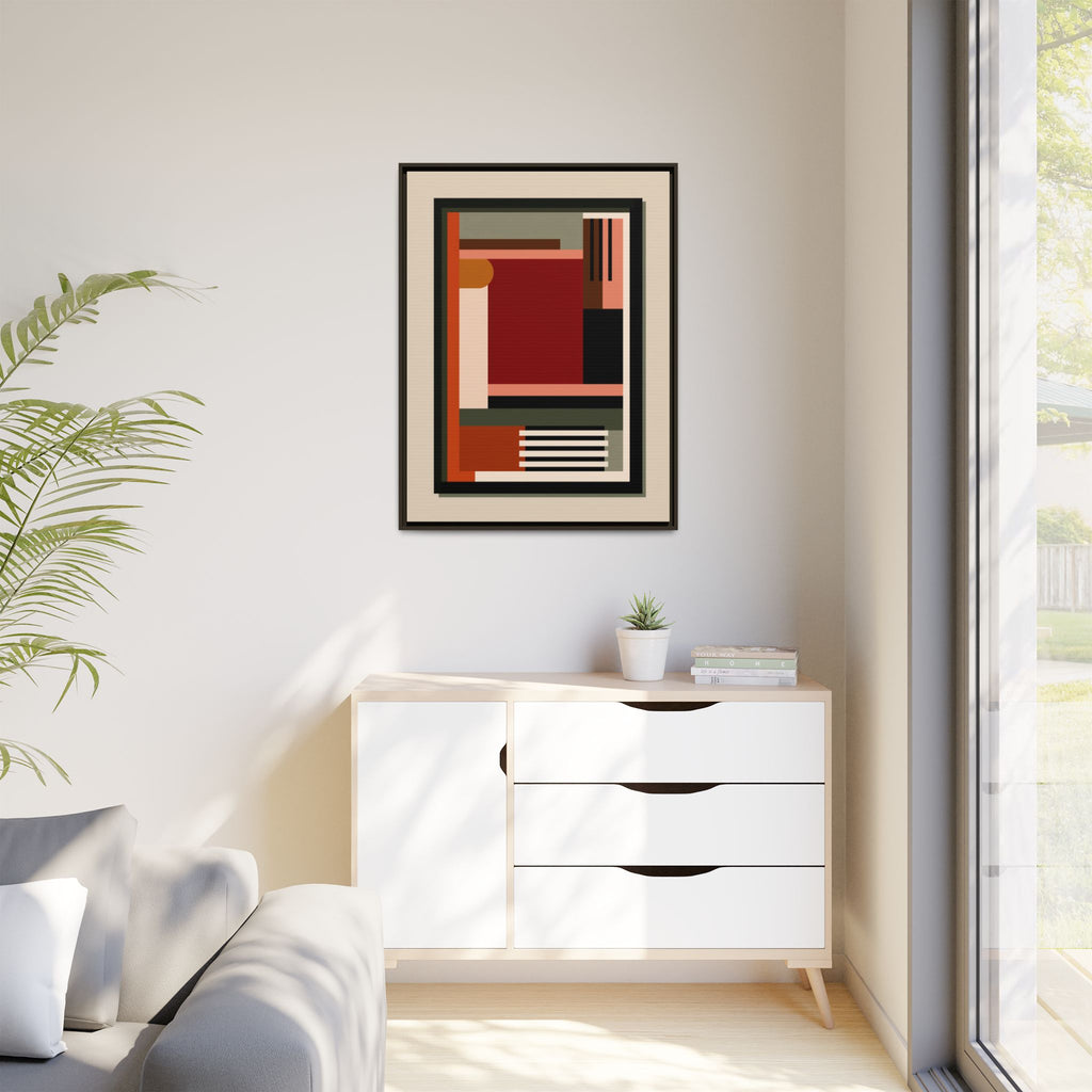 Architectural Geometries: Modern Abstract Composition, Bauhaus-Inspired Design, Geometric Color Blocking   |   Custom Orders Accepted