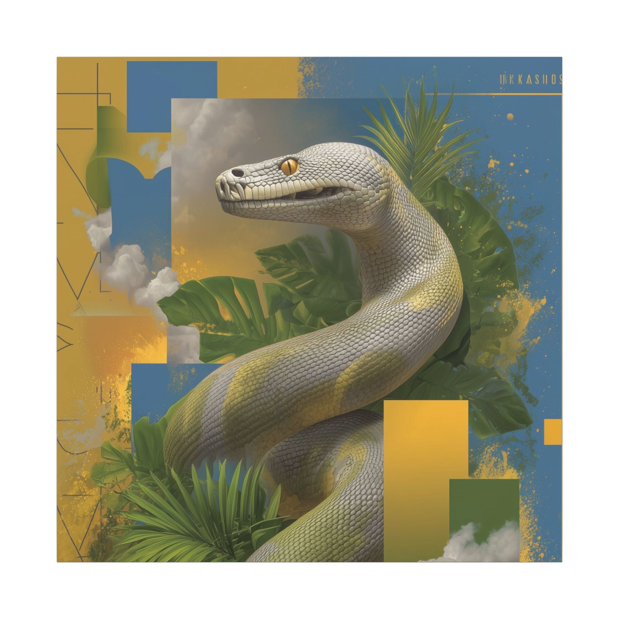 Serpent Geometry: Tropical Scales in Digital Art, Surreal Nature Composition   |    Custom Orders Available