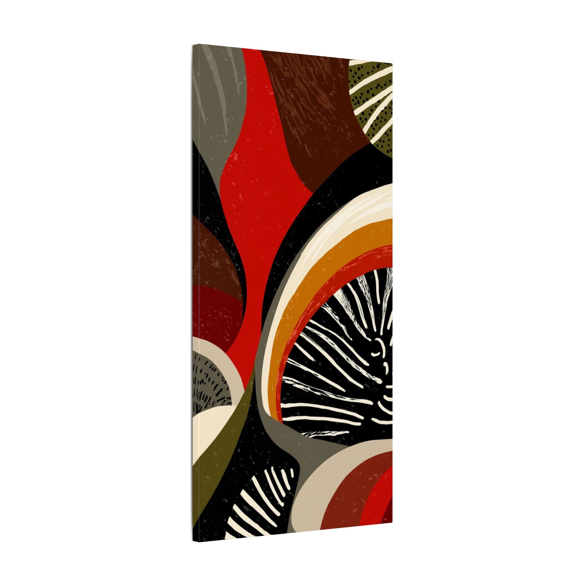 Harmonic Convergence: Organic Geometry, Mid-Century Modern Abstract, Earthy Palette Composition   |   Custom Orders Accepted