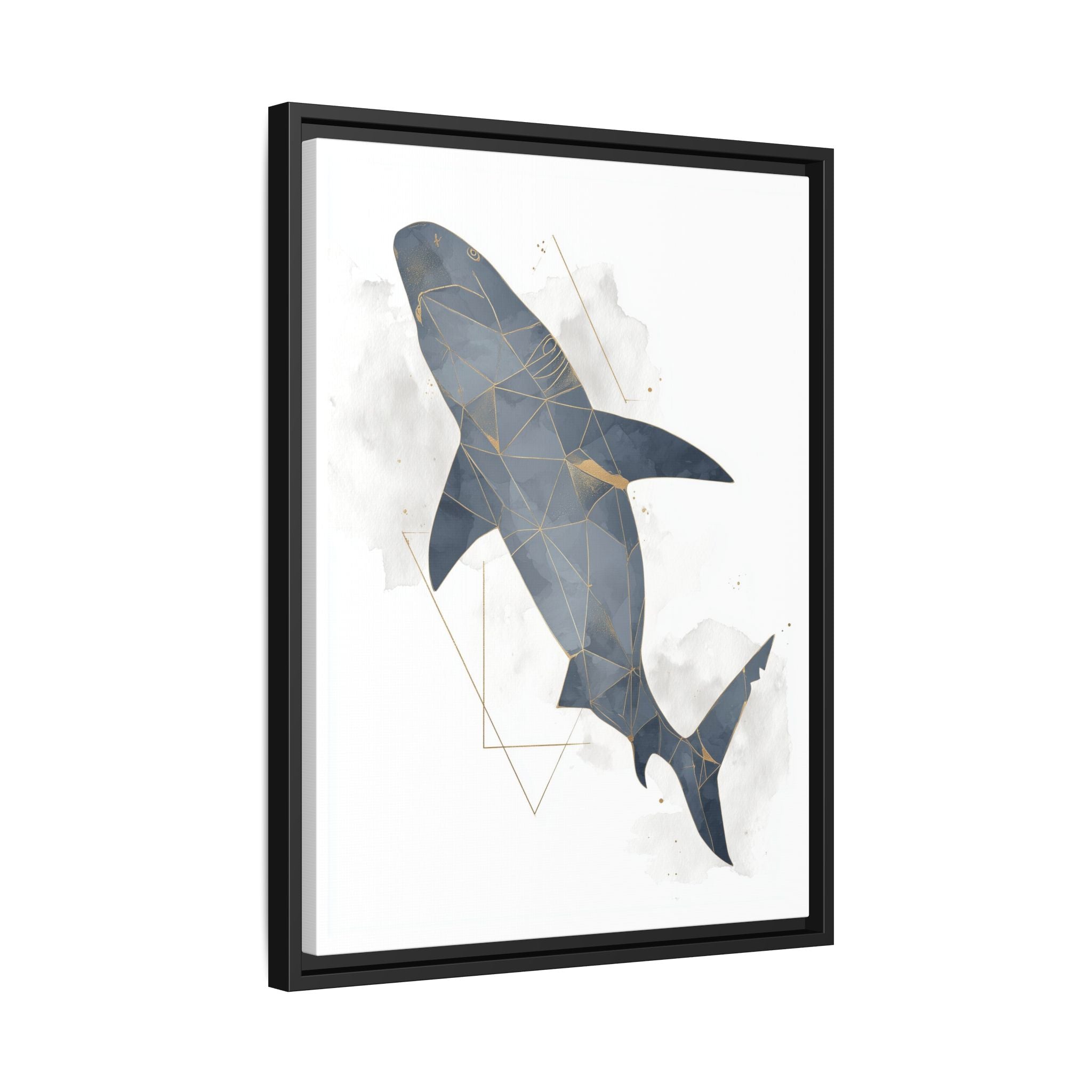Aquatic Geometry: Shark Polygon Abstraction, Oceanic Digital Art   |  Personalized & Custom Orders Available