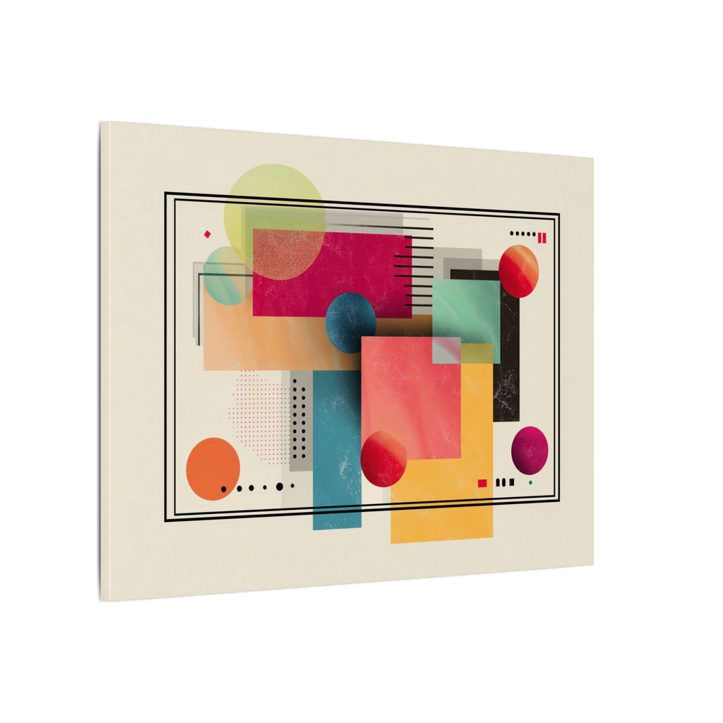 Geometric Dynamism: Bauhaus Abstraction, Translucent Shapes, Modernist Composition   |   Custom Orders Accepted