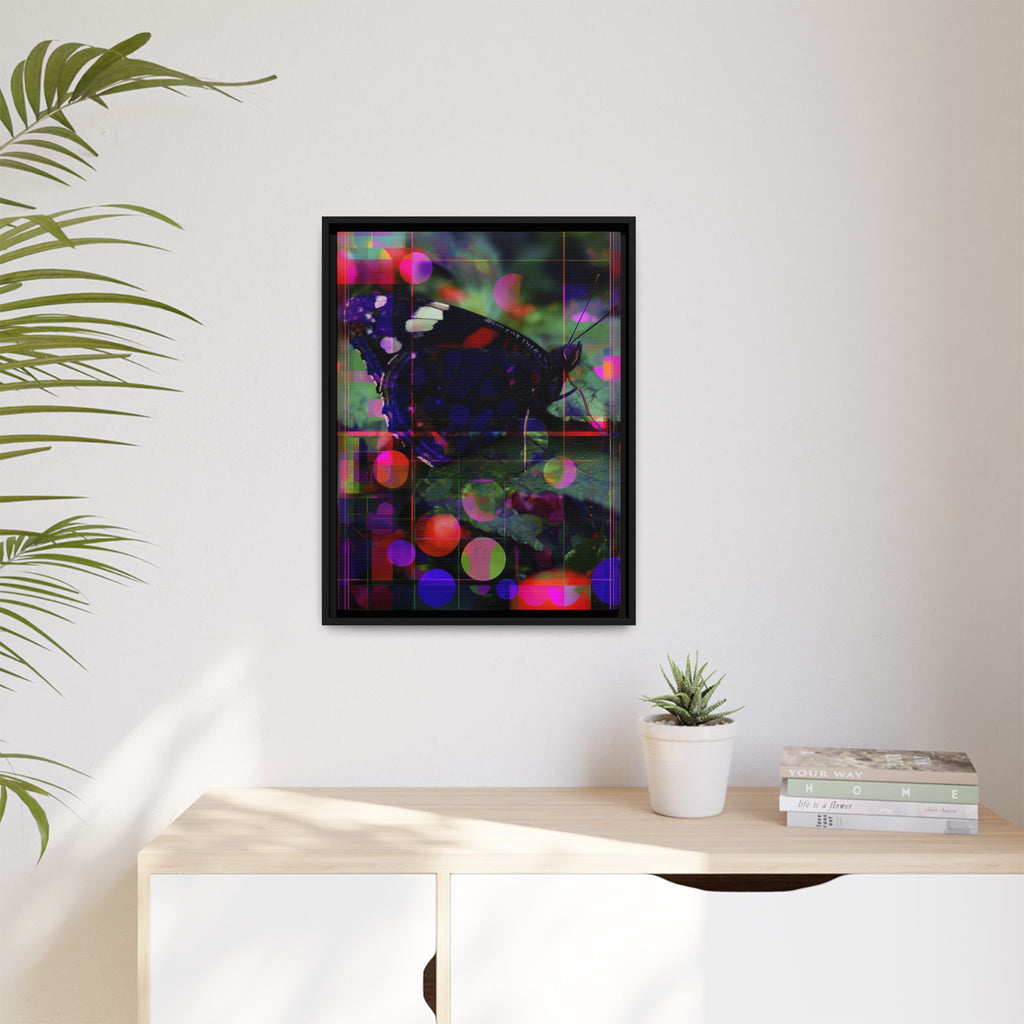 Geometric Butterfly Framed Print: Digital Glitch Butterfly Art, Geometric Nature Photography   |  Personalized & Custom Orders Available