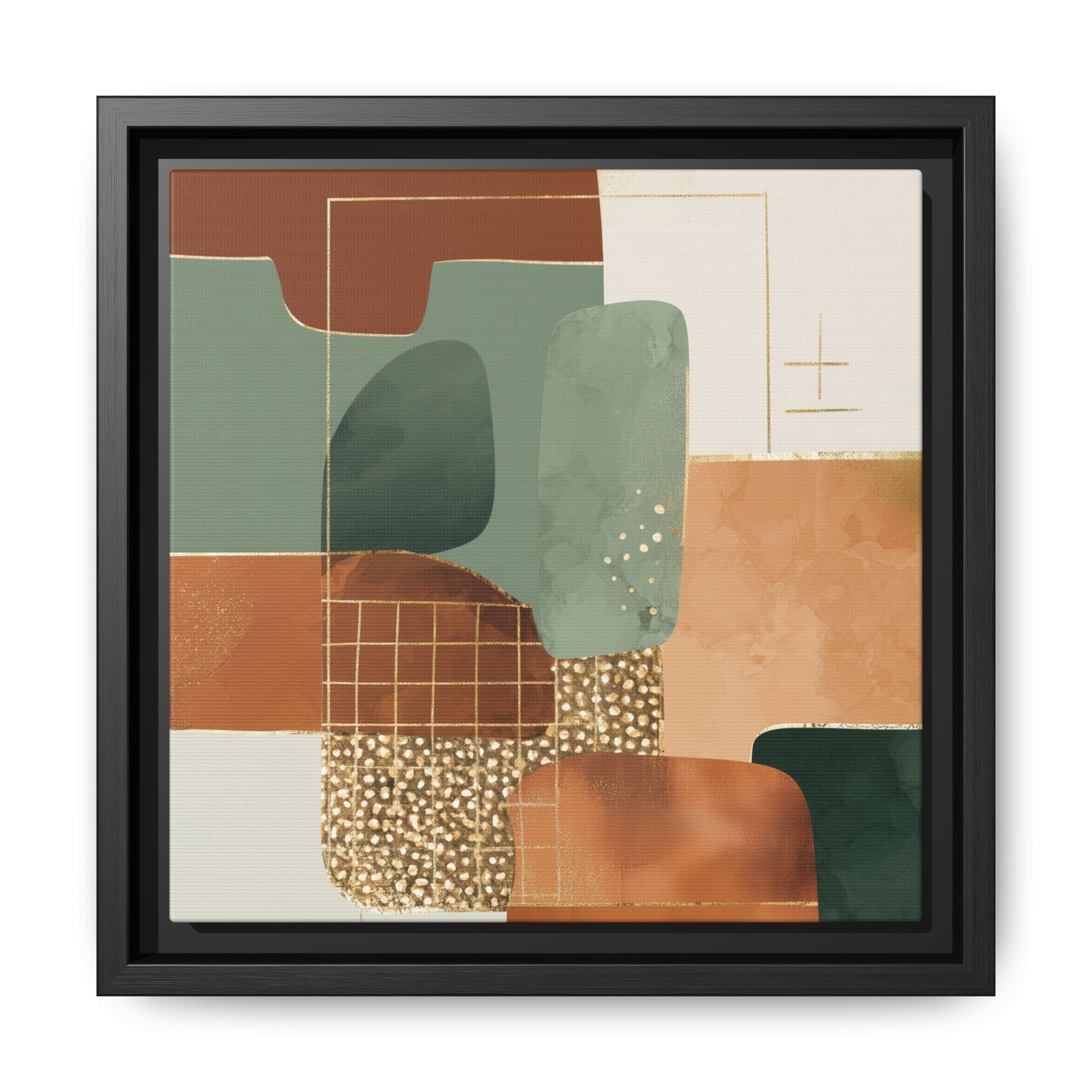 Geometric Harmony: Abstract Minimalist Art, Mid-Century Modern Design, Organic Shapes Composition   |   Custom Orders Accepted