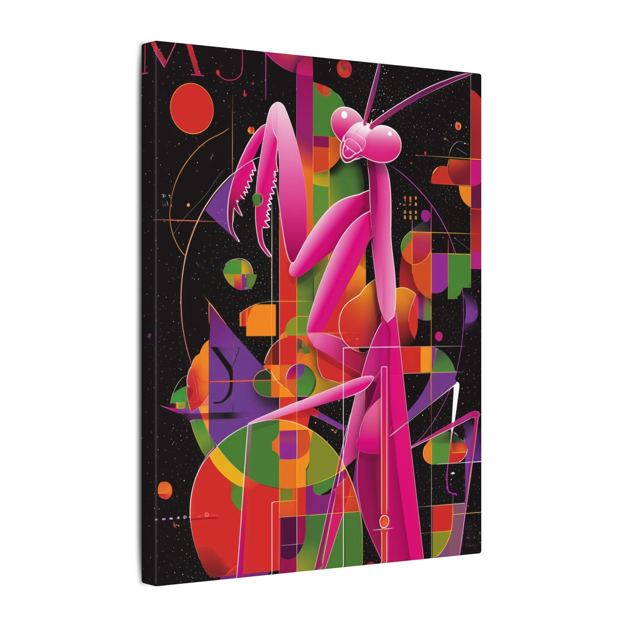 Cosmic Mantis: Geometric Abstraction, Retro-Futuristic Design   |    Custom Orders Available