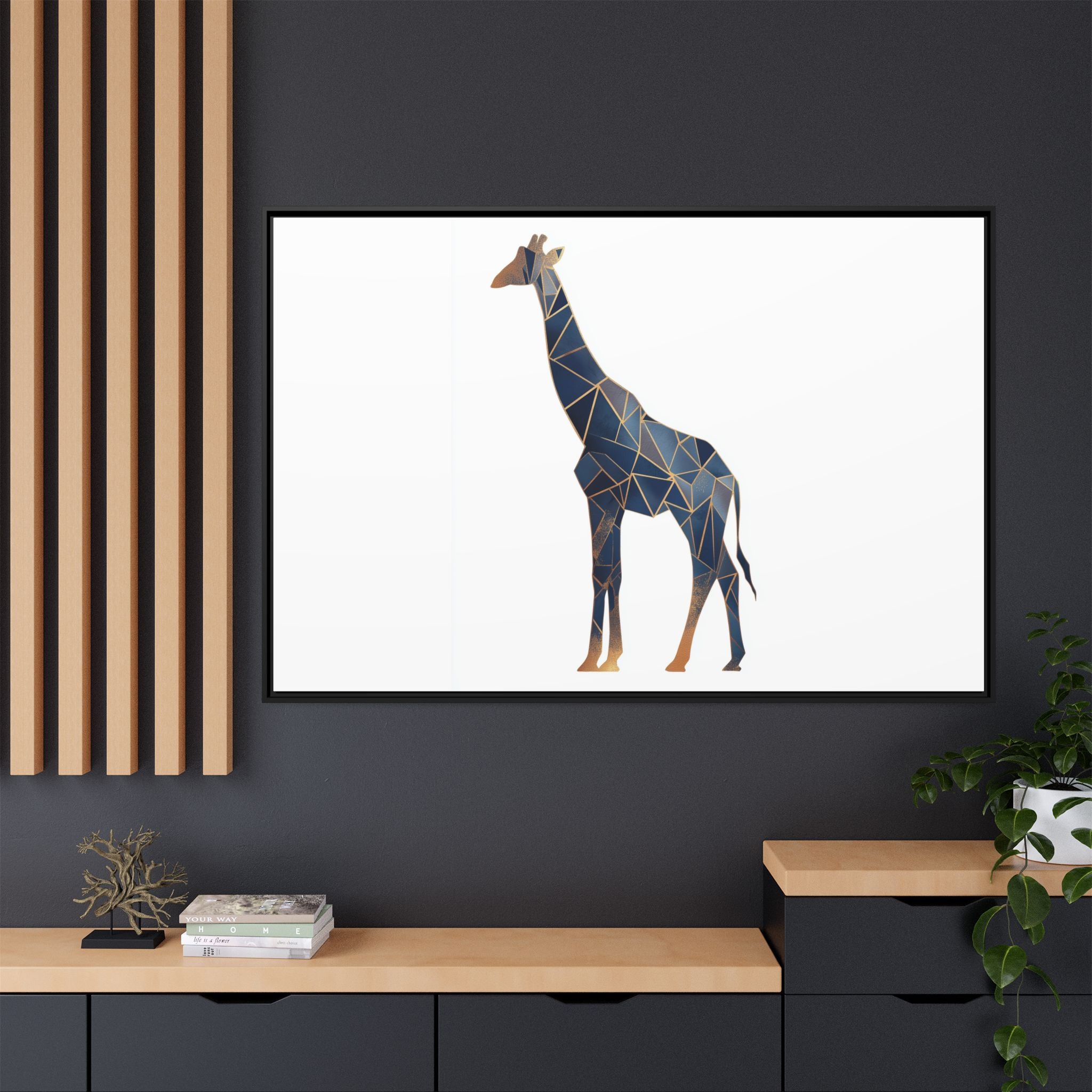 Geometric Giraffe: Modern Wildlife Art, Angular Minimalist Design   |  Personalized & Custom Orders Available