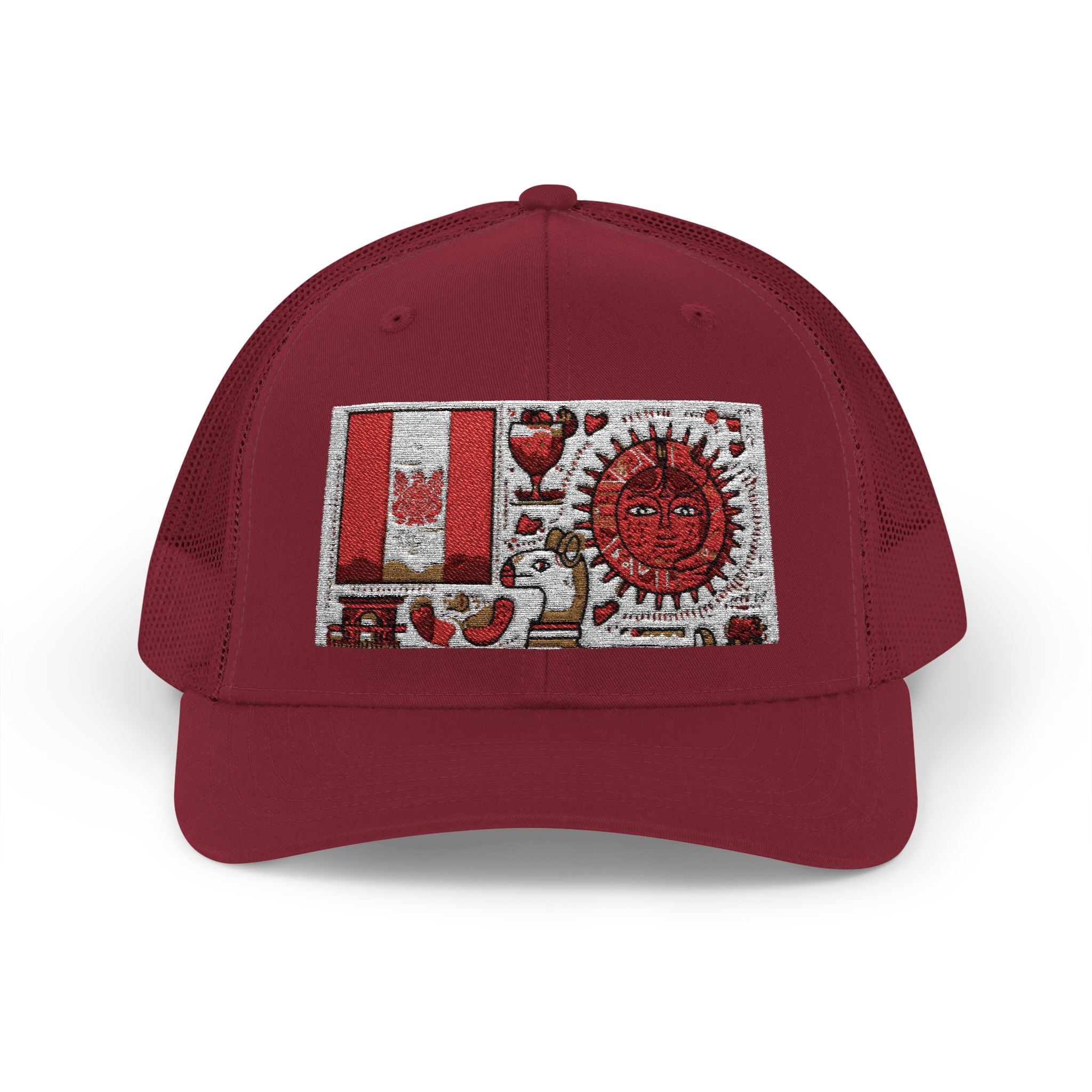 Peruvian Flag Snapback Trucker Cap, Patriotic Cap, Unique Gift for Him, Travel Accessory, Outdoor Summer Hat, Sports Headwear, Peru