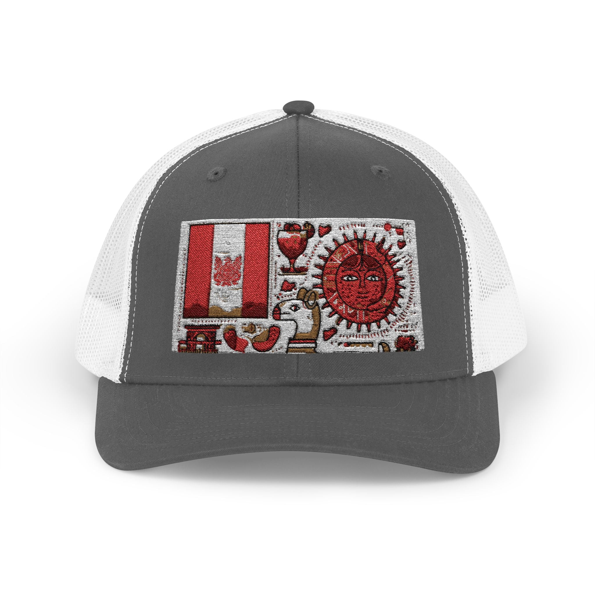 Peruvian Flag Snapback Trucker Cap, Patriotic Cap, Unique Gift for Him, Travel Accessory, Outdoor Summer Hat, Sports Headwear, Peru