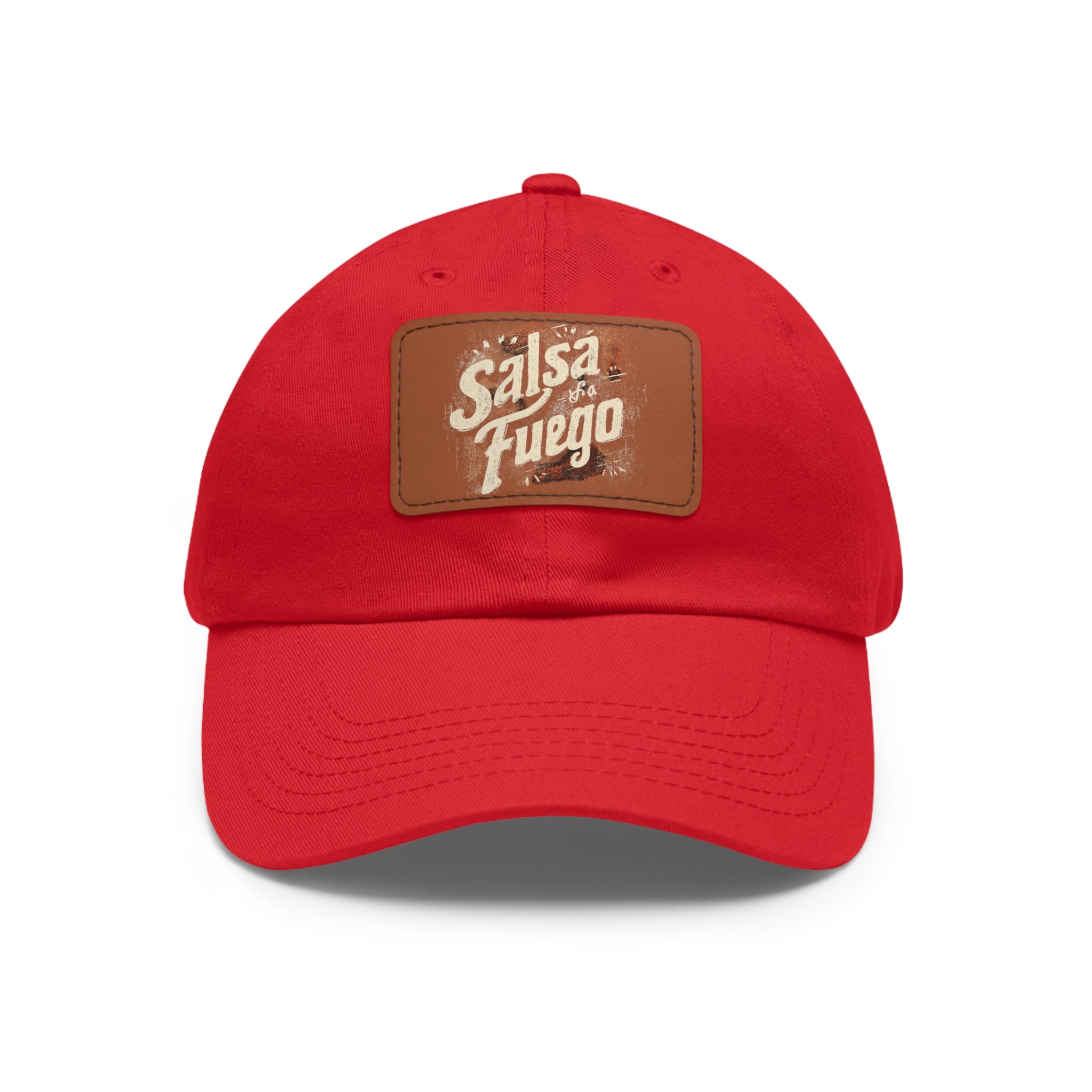 Salsa Fuego Dad Hat with Leather Patch (Rectangle)
