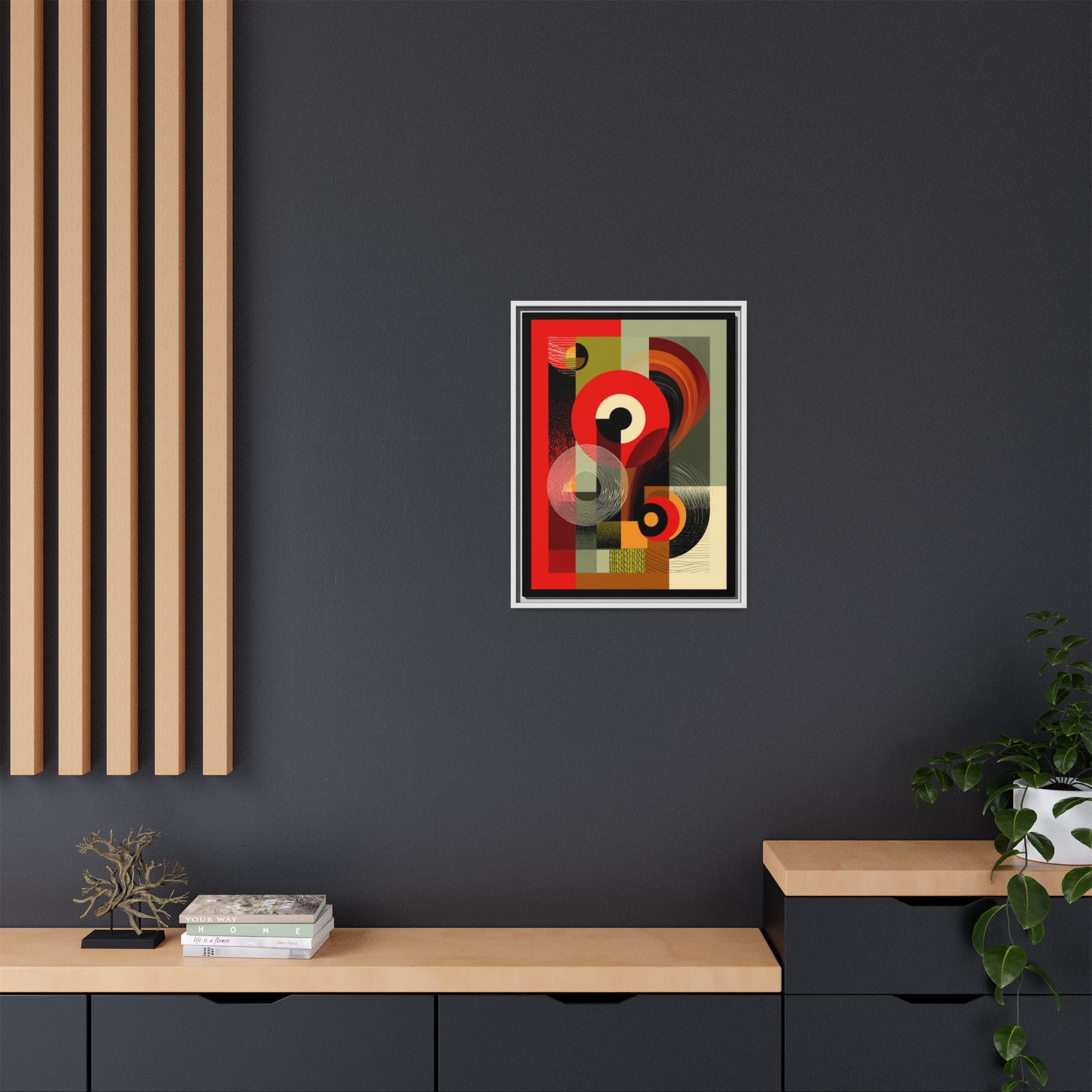 Chromatic Geometrics: Abstract Constructivist Composition, Modernist Color Blocking, Layered Circular Forms   |   Custom Orders Accepted