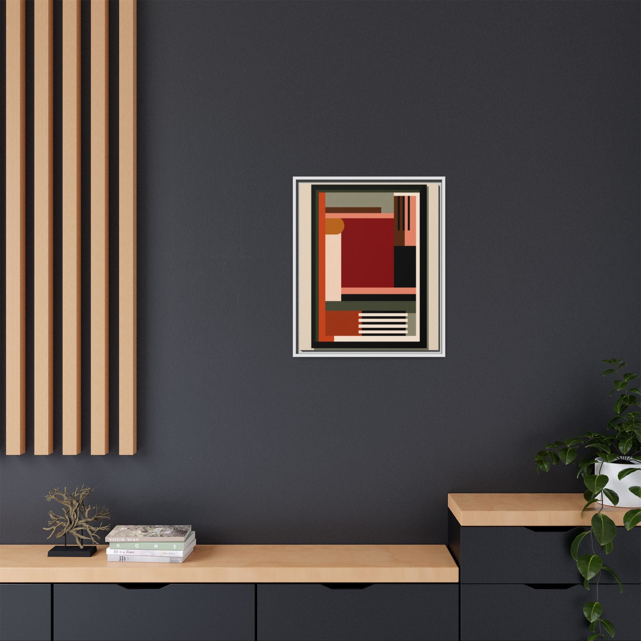 Architectural Geometries: Modern Abstract Composition, Bauhaus-Inspired Design, Geometric Color Blocking   |   Custom Orders Accepted