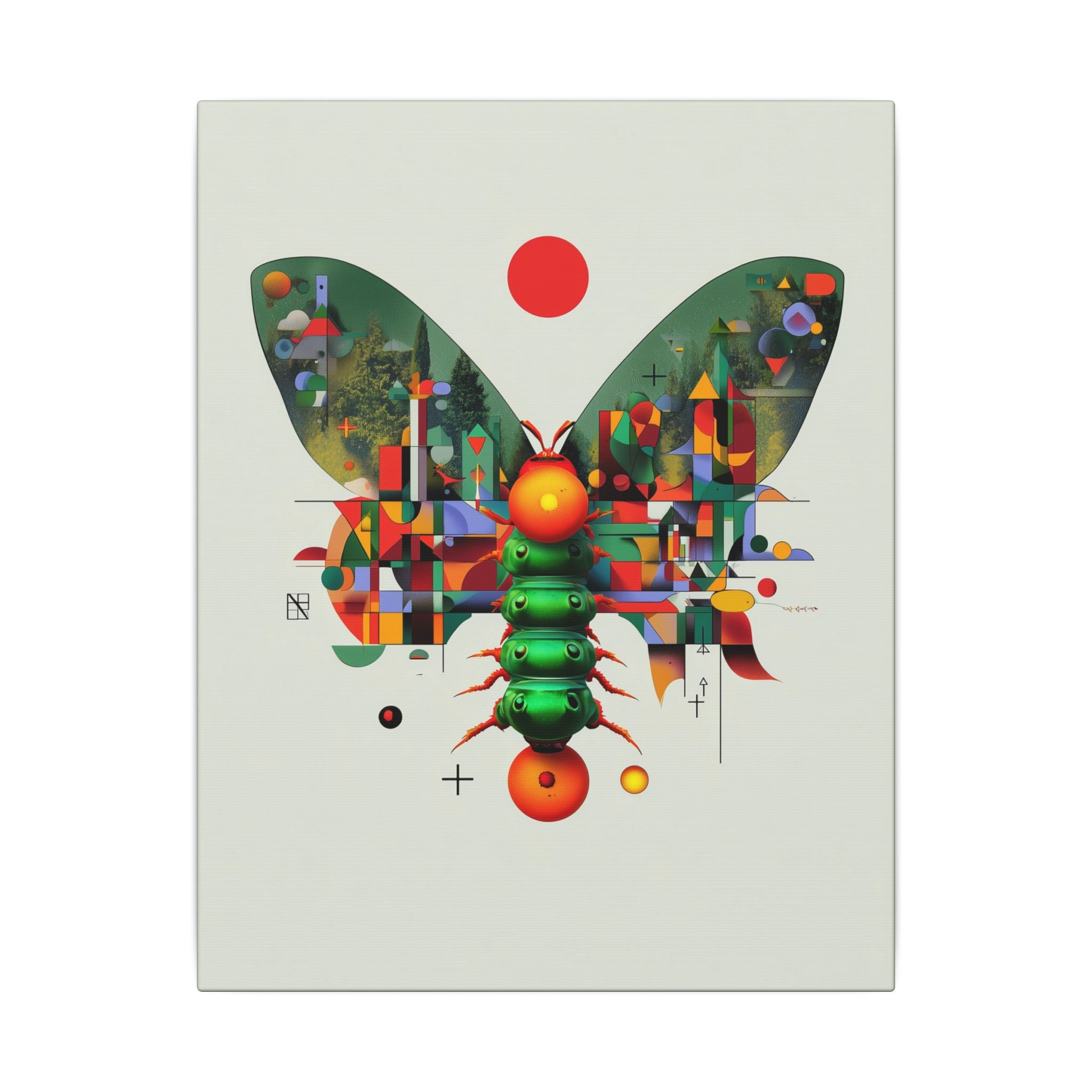 Metamorphic Geometry: Digital Cubist Butterfly, Algorithmic Nature Composition   |    Custom Orders Available