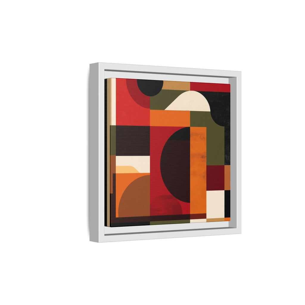 Geometric Convergence: Abstract Bauhaus Design, Constructivist Color Blocks, Architectural Art Composition   |   Custom Orders Accepted