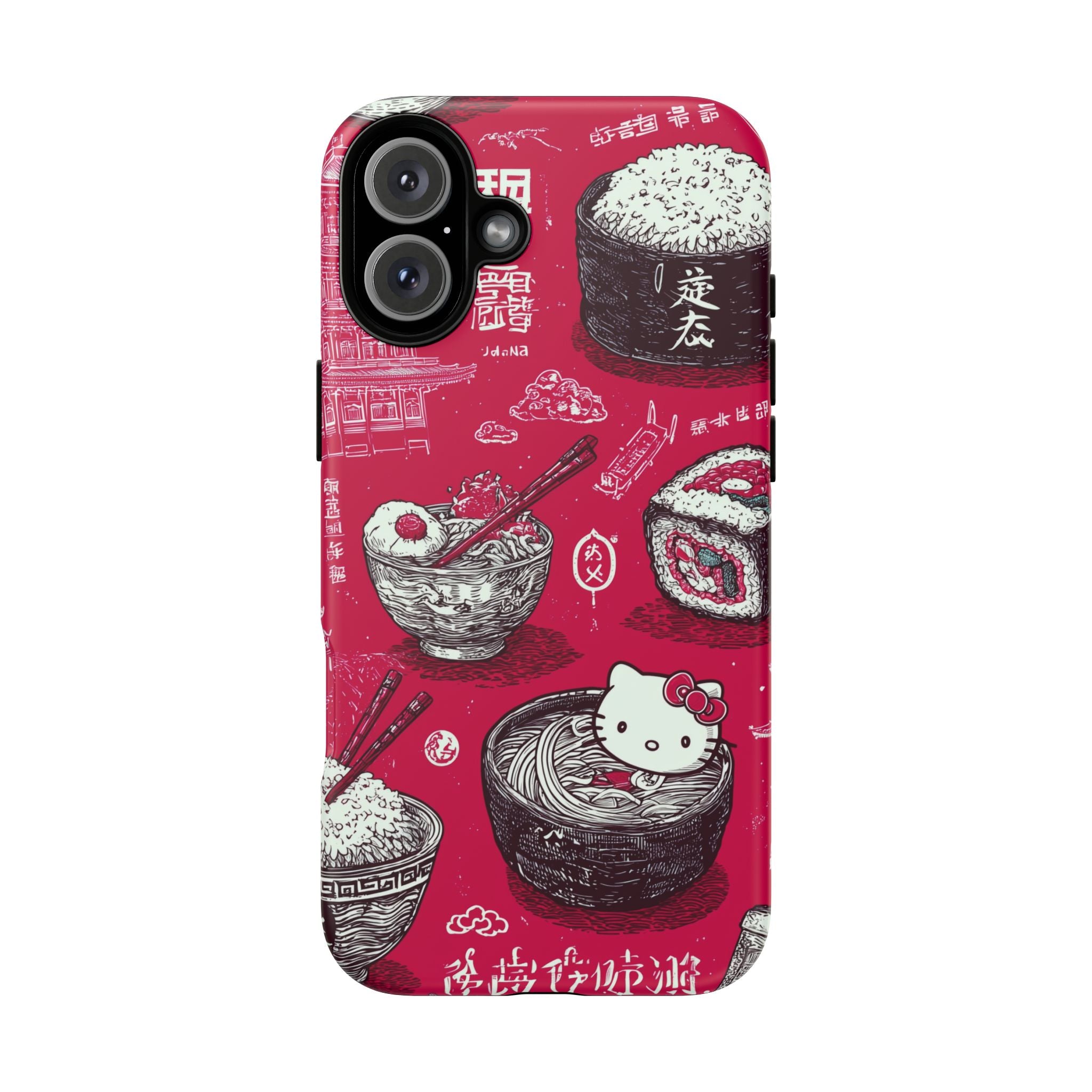 Japanese Kitty Vibrant Phone Case - Tough Case | Funky, Colorful, Unique Design for Personalization, Gift, Accessory, Protection, Trendy