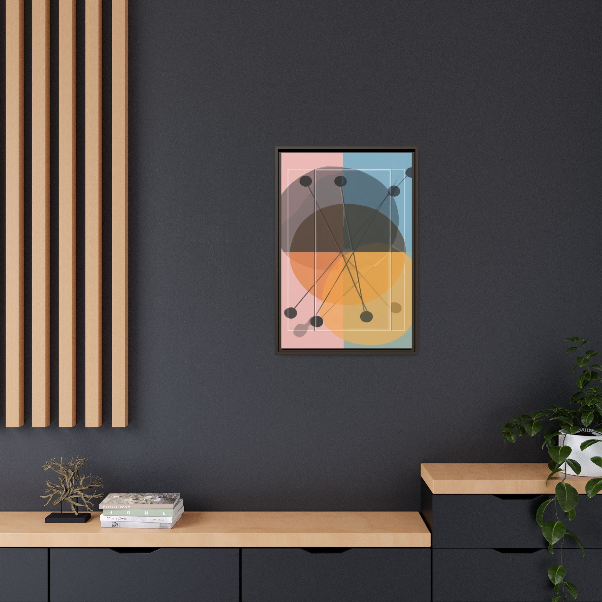 Geometric Intersections: Pastel Quadrants, Mid-Century Minimalism, Network Nodes   |   Custom Orders Accepted