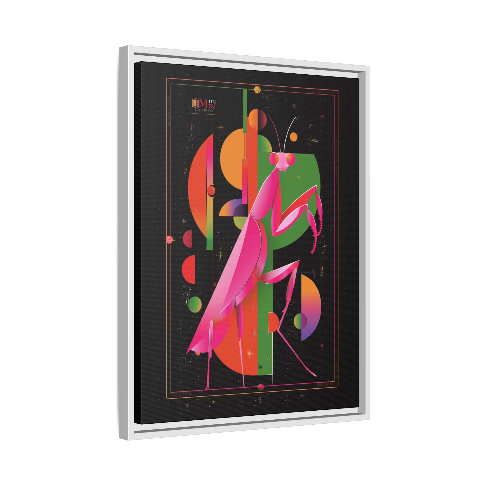 Celestial Mantis: Cubist Geometry, Cosmic Insect Portrait   |    Custom Orders Available