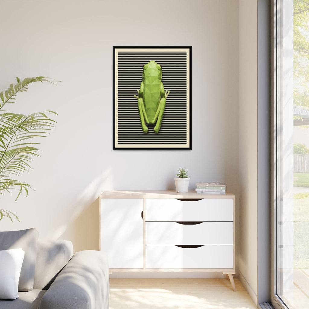 Geometric Amphibian: Low-Poly Frog Design, Digital Art Minimalism   |  Personalized & Custom Orders Available