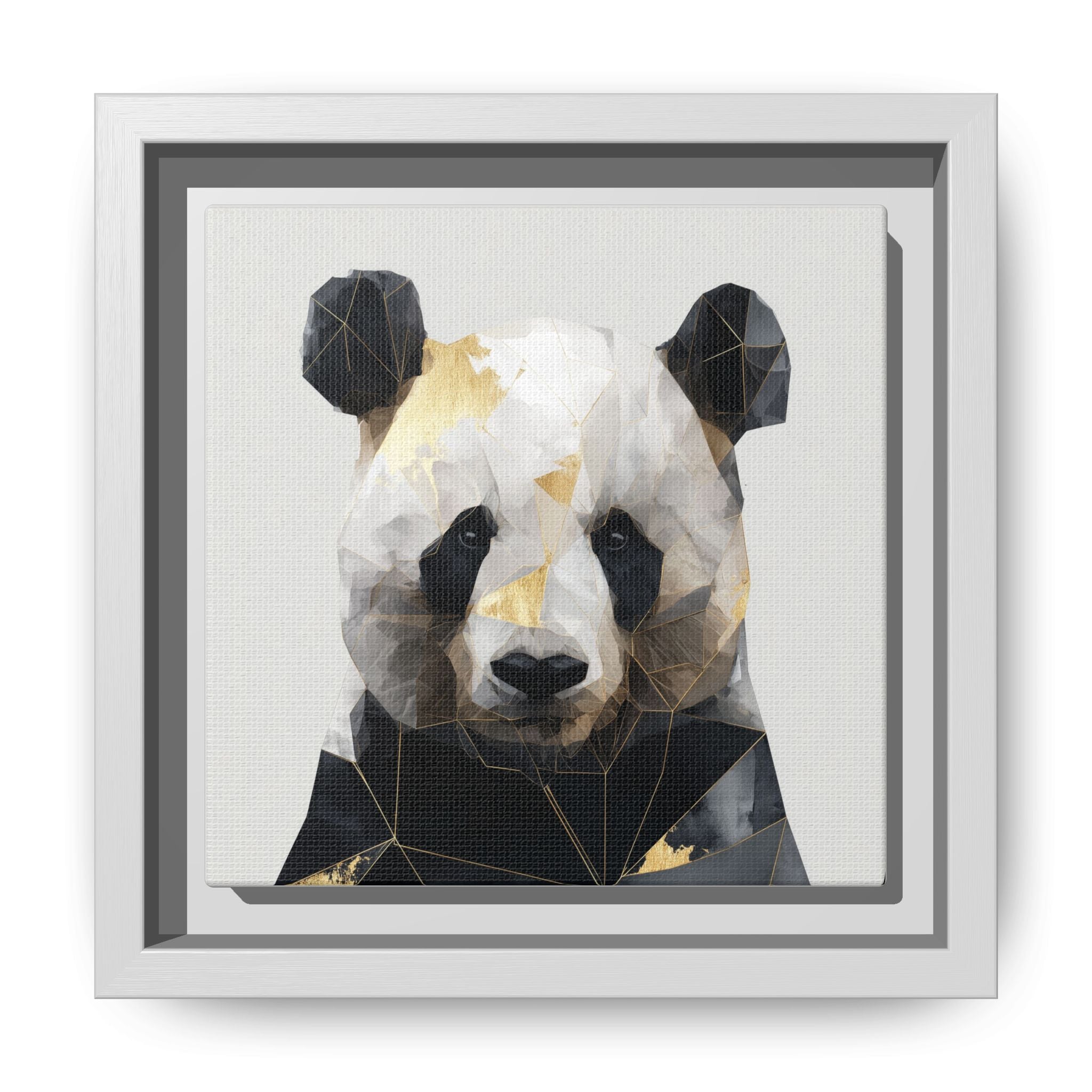 Fractal Panda: Geometric Digital Art, Low Poly Wildlife Portrait   |  Personalized & Custom Orders Available