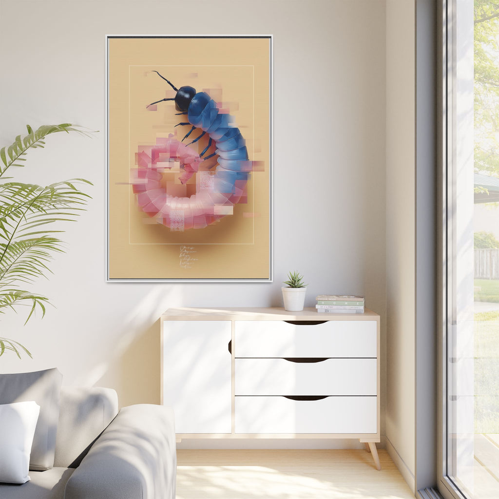 Glitched Symmetry: Digital Insect Mosaic, Pixelated Fragmentation   |    Custom Orders Available