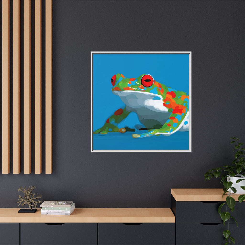 Mosaic Frog: Geometric Wildlife Art, Colorful Amphibian Print   |    Custom Orders Available