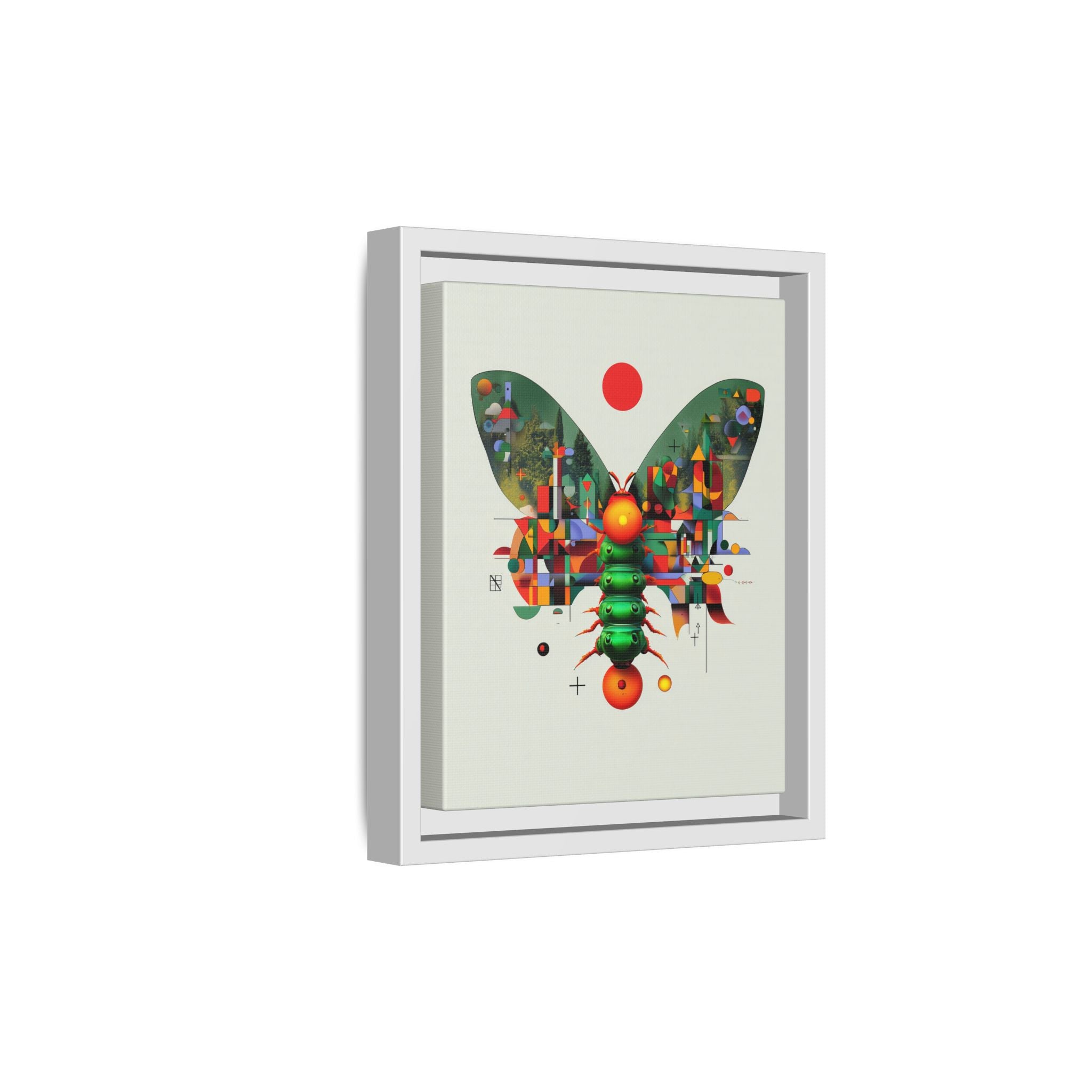 Digital Butterfly Framed Print, Cubist Architectural Abstraction   |  Personalized & Custom Orders Available