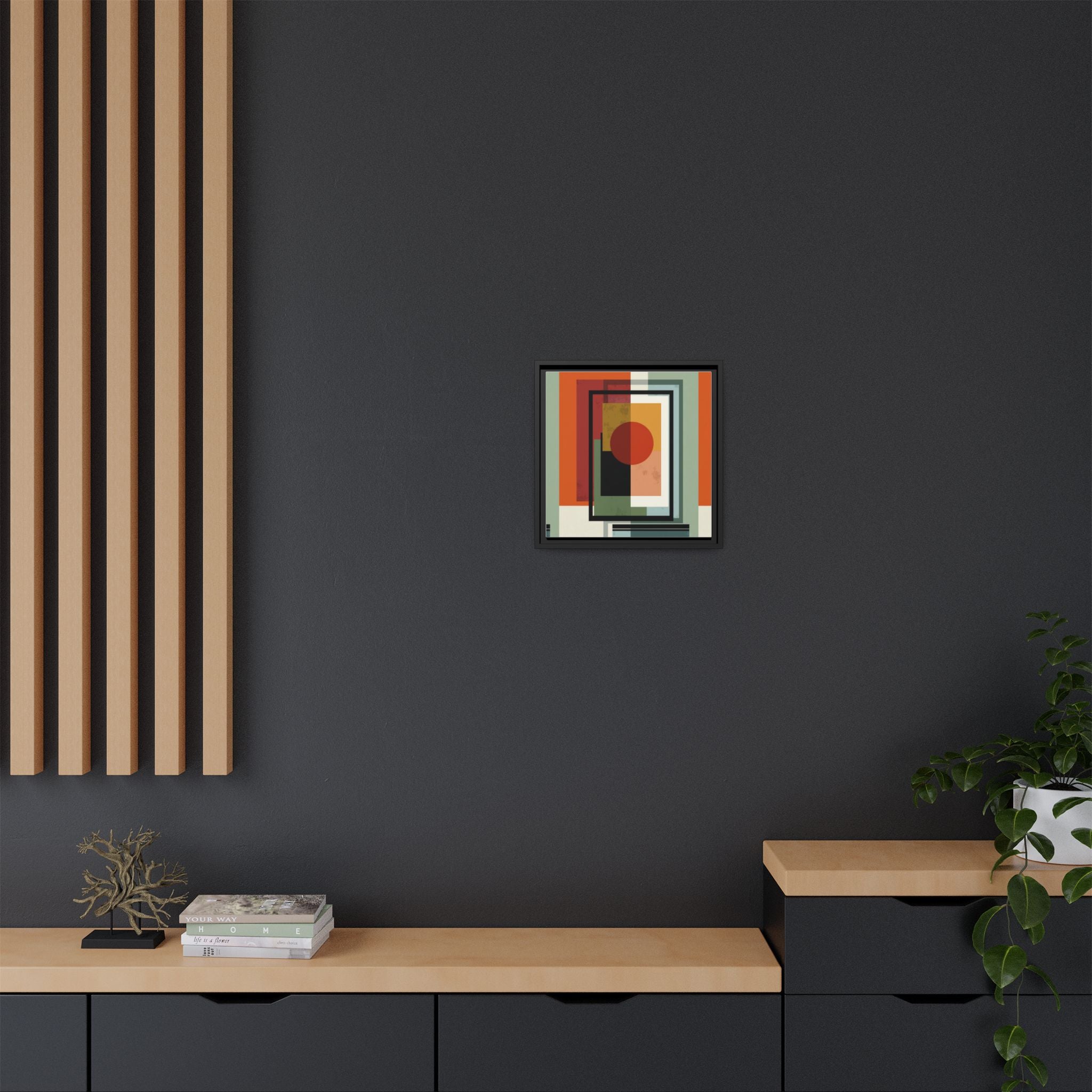 Geometric Harmonies: Mid-Century Modern Composition, Constructivist Inspiration, Abstract Rectangular Interplay   |   Custom Orders Accepted