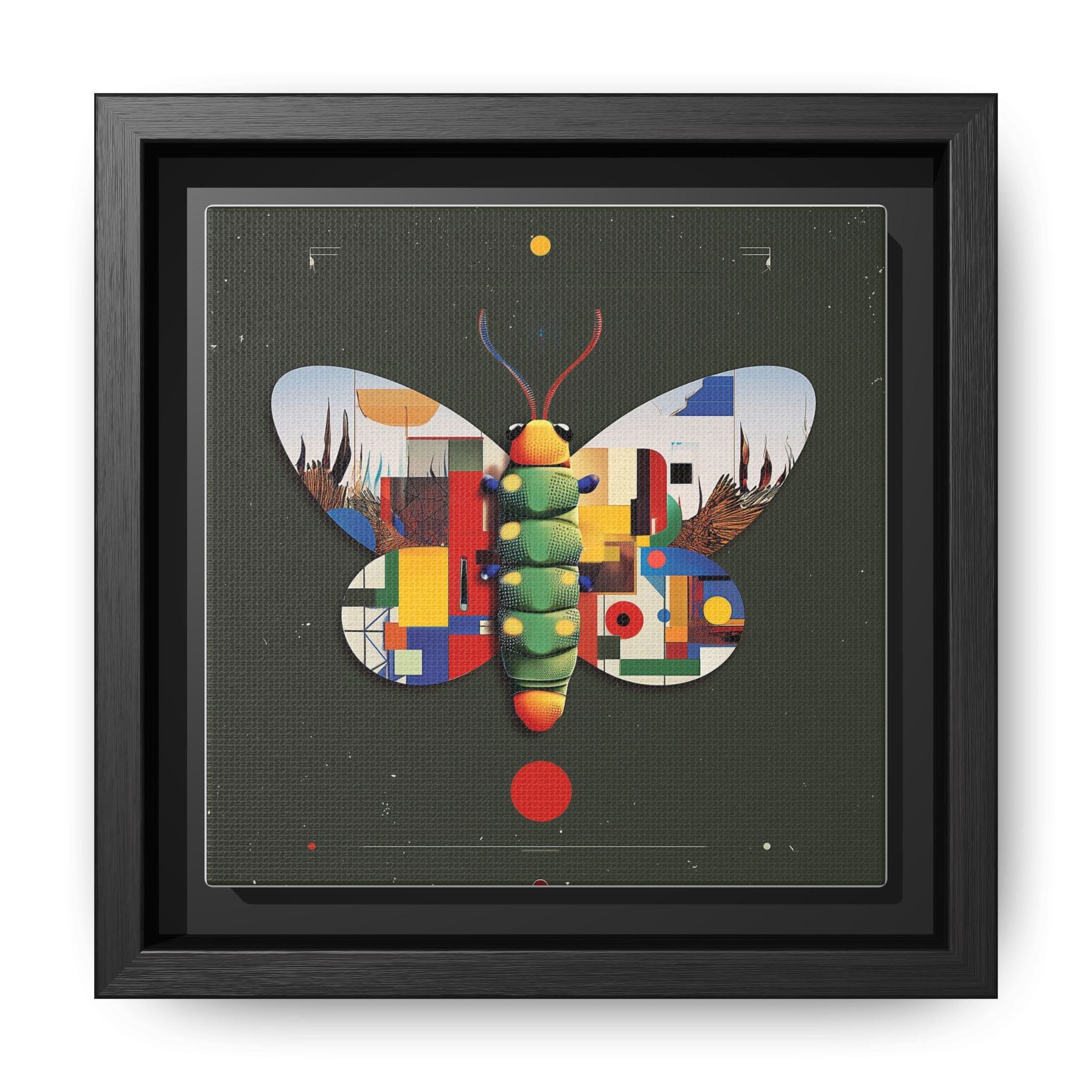 Geometric Butterfly: Bauhaus Digital Mosaic, Technological Nature Composition   |    Custom Orders Available