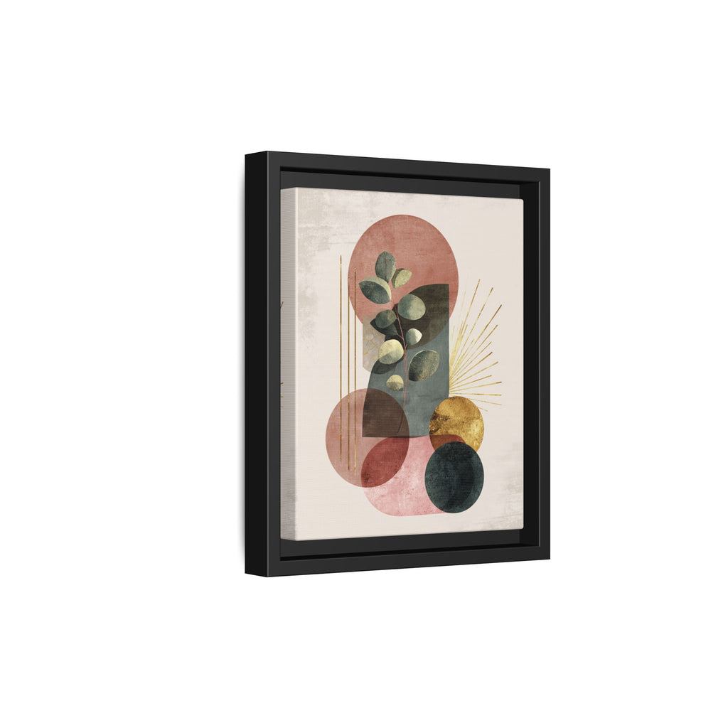 Botanical Geometric Symphony: Eucalyptus Harmony, Metallic Intersections, Modern Earth Tones   |   Custom Orders Accepted