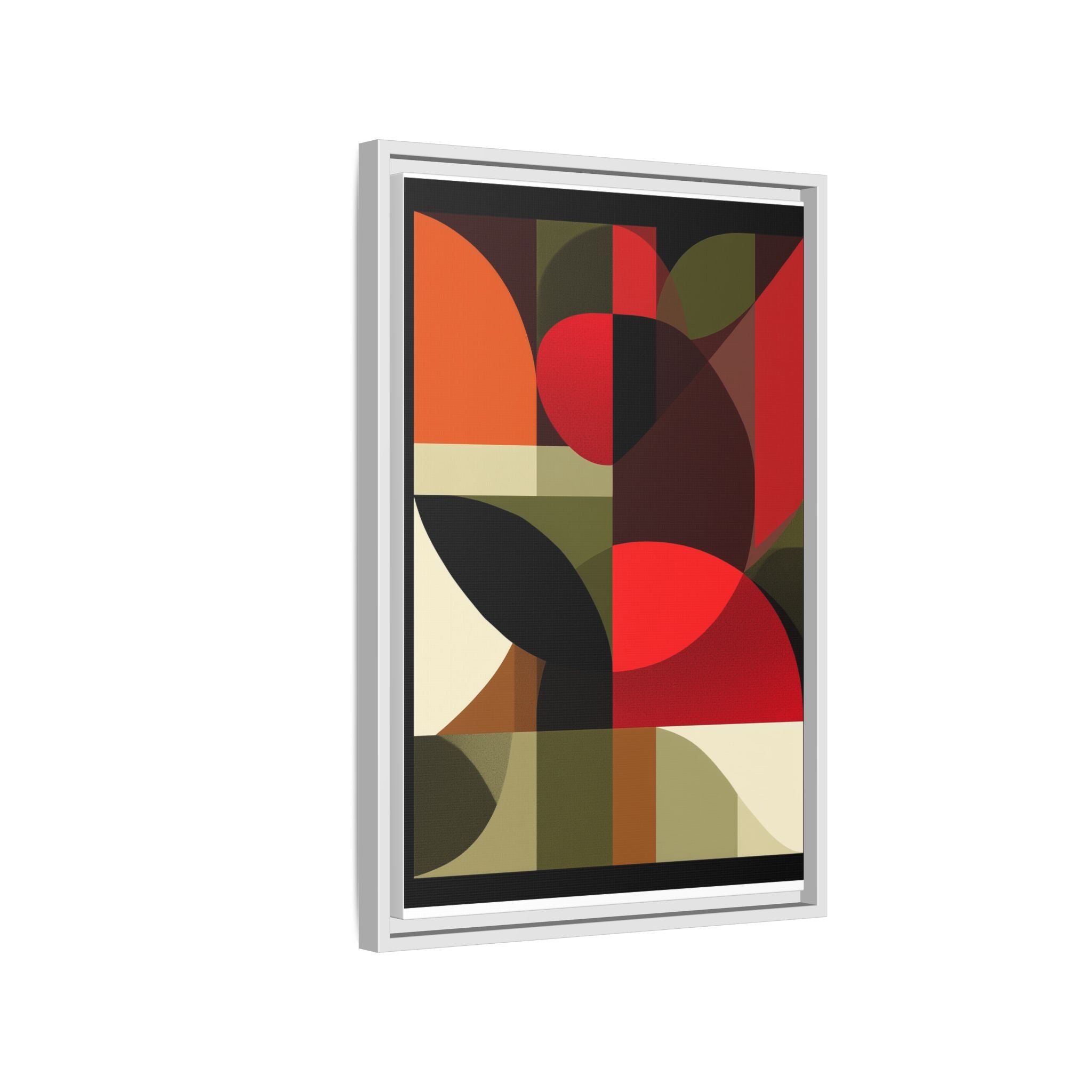 Geometric Fusion: Modern Abstract Composition, Cubist Color Blocks, Architectural Form Harmony   |   Custom Orders Accepted