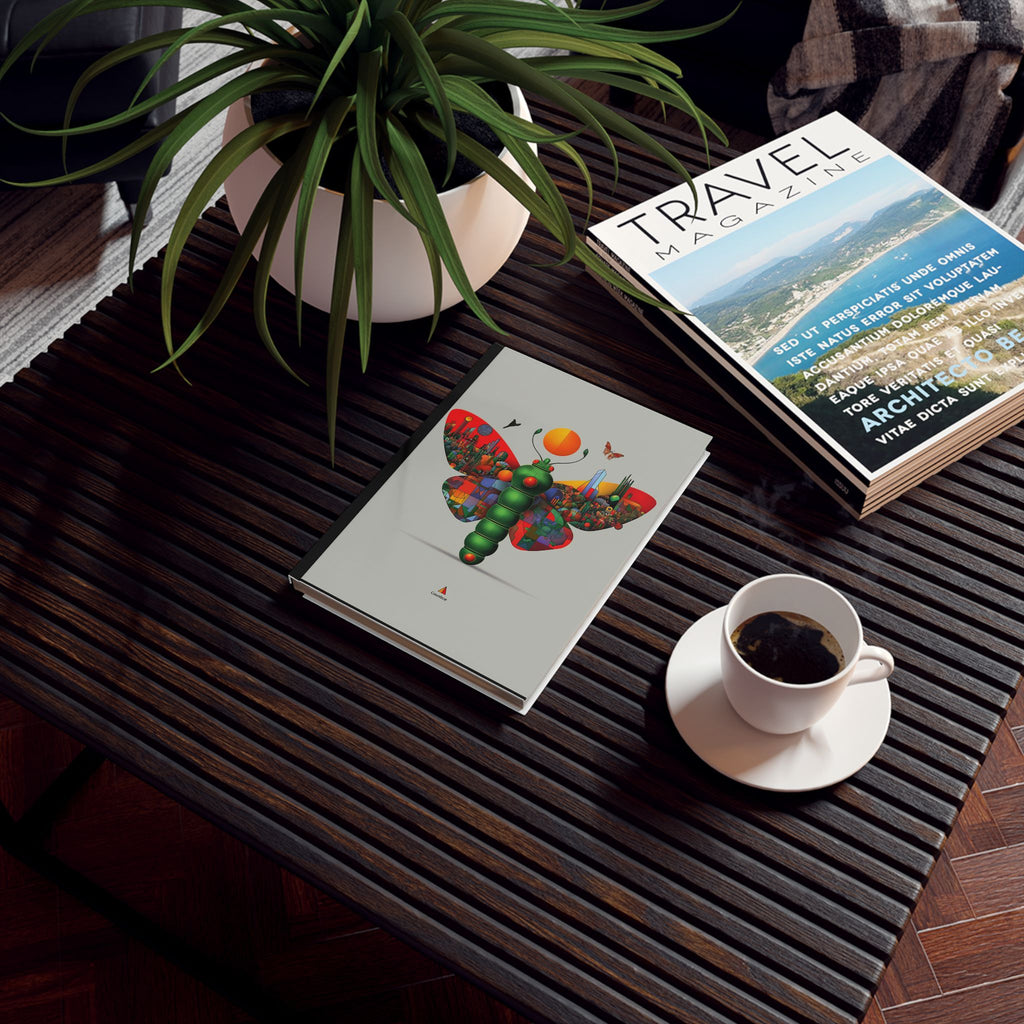 Personalized Geometric Butterfly Journal: Digital Mosaic Insect Design Personalized Journal   |    Custom Orders Accepted