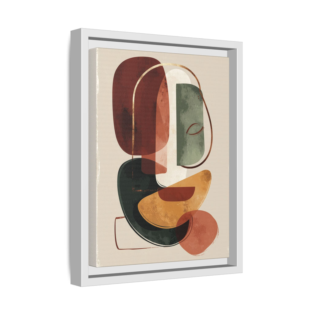 Layered Geometries: Mid-Century Modern Composition, Organic Abstract Design, Translucent Intersecting Shapes   |   Custom Orders Accepted