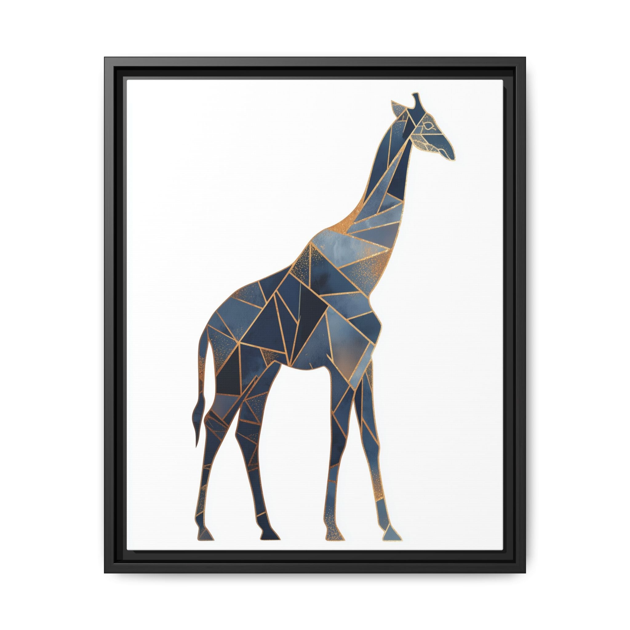 Geometric Giraffe Framed Print : Polygonal Wildlife Art, Modern Mosaic Design   |  Personalized & Custom Orders Available