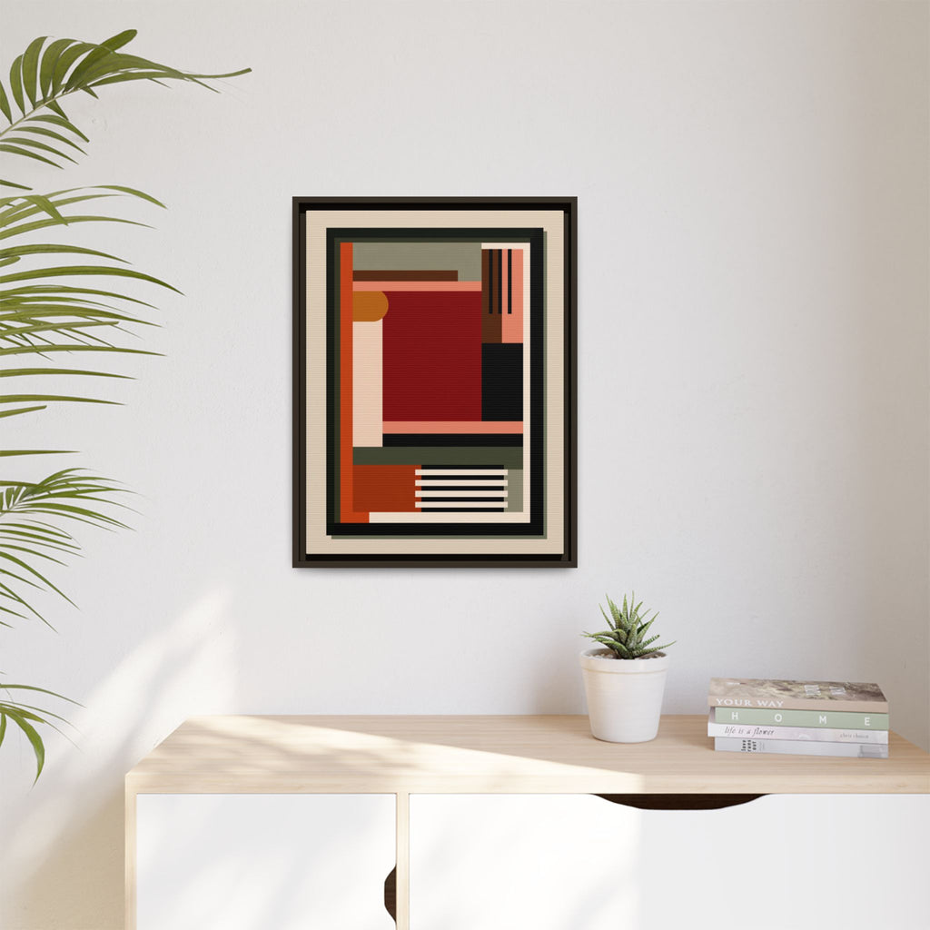 Architectural Geometries: Modern Abstract Composition, Bauhaus-Inspired Design, Geometric Color Blocking   |   Custom Orders Accepted