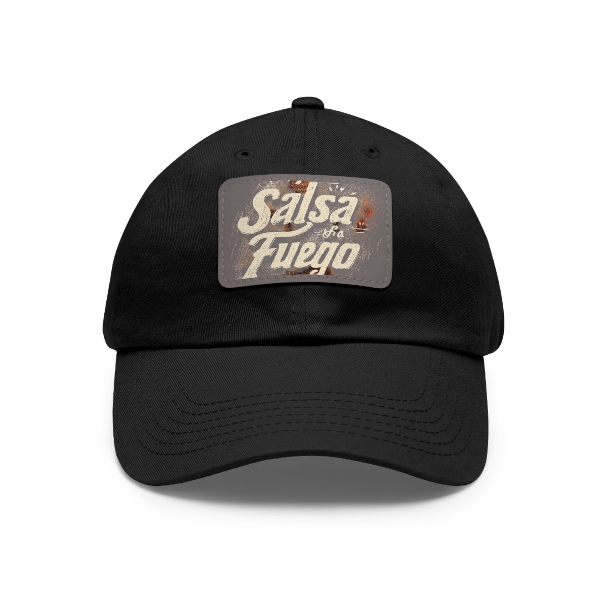 Salsa Fuego Dad Hat with Leather Patch (Rectangle)