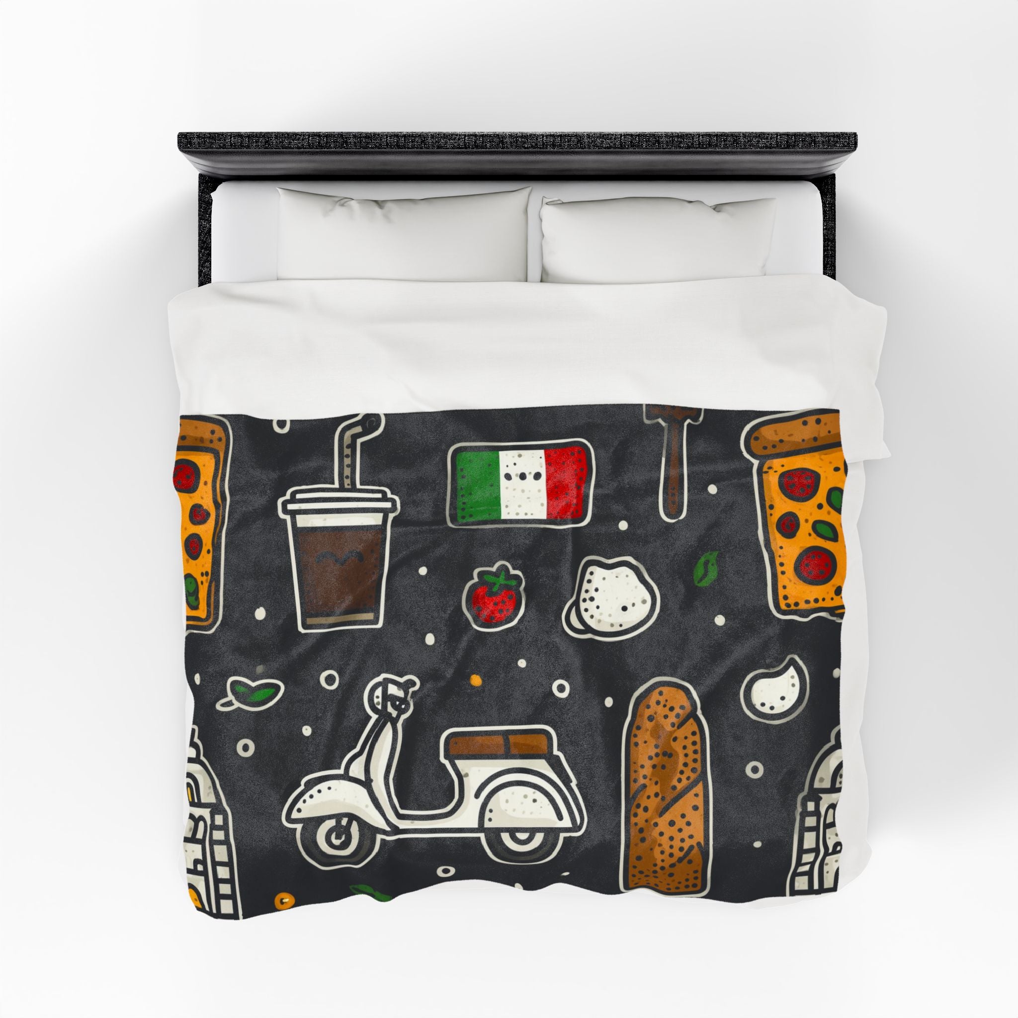 Italian Lifestyle Mosaic: Culinary Icons Celebration, Vibrant Cultural Design   |   Custom Orders Accepted