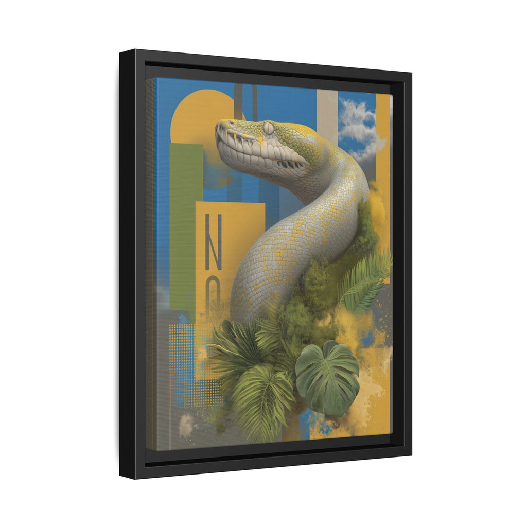 Serpent's Geometry: Tropical Anaconda Graphic Design, Modern Wildlife Illustration   |  Personalized & Custom Orders Available