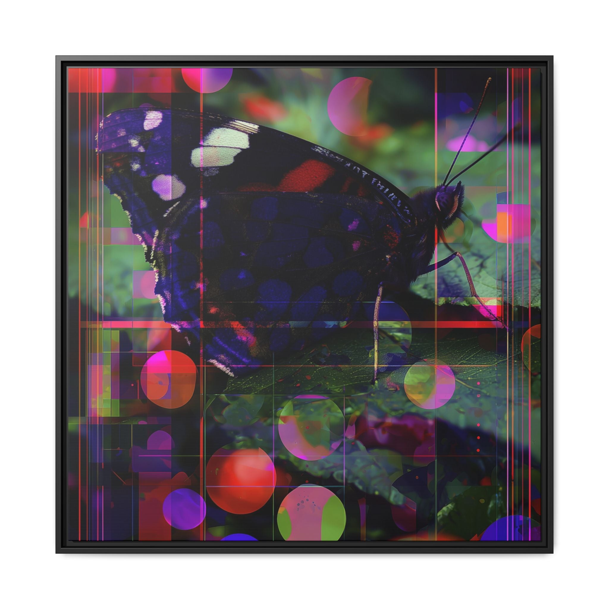 Metamorphic Glitch: Digital Nature Remix, Butterfly Geometric Distortion   |    Custom Orders Available