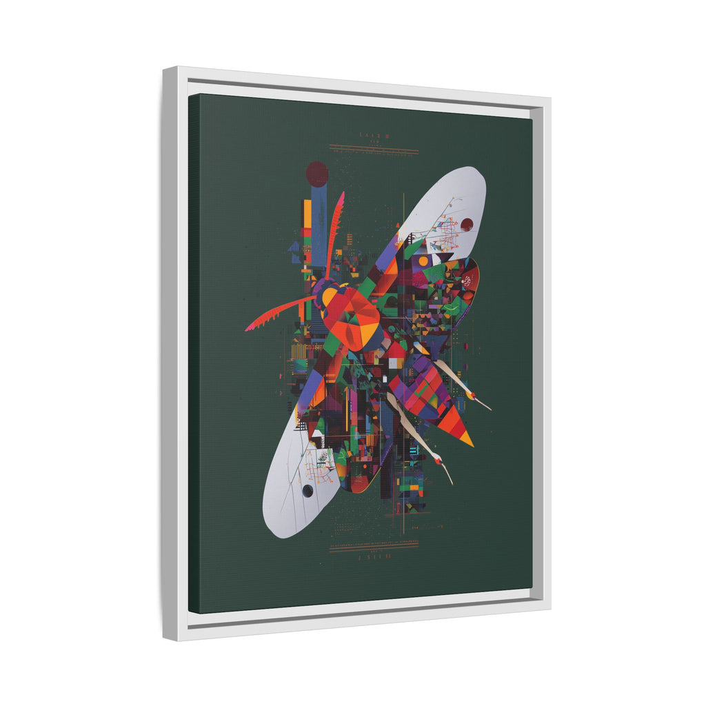 Geometric Metamorphosis Framed Print: Urban Nature Mosaic, Abstract Butterfly Fragments   |  Personalized & Custom Orders Available