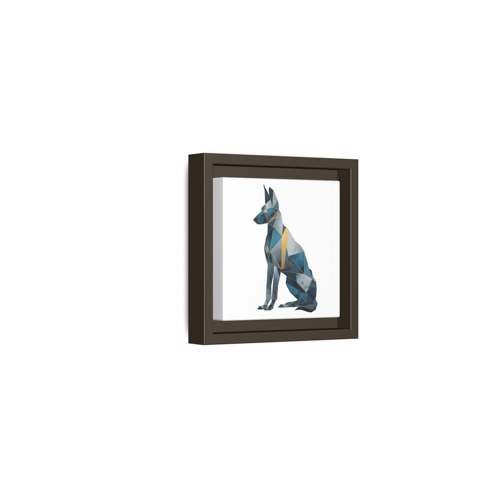 Geometric Canine Mosaic: Fractured Blue Shepherd, Modern Polygonal Art   |  Personalized & Custom Orders Available