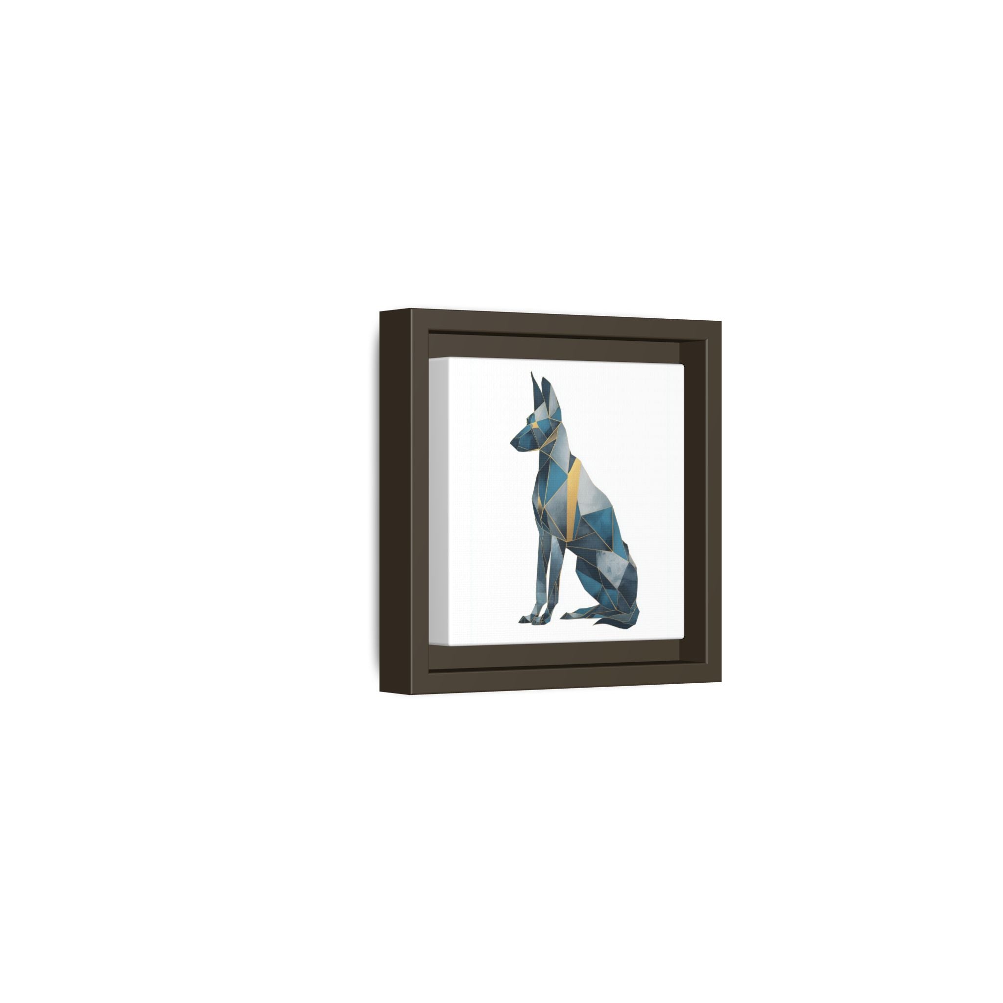 Geometric Canine Mosaic: Fractured Blue Shepherd, Modern Polygonal Art   |  Personalized & Custom Orders Available