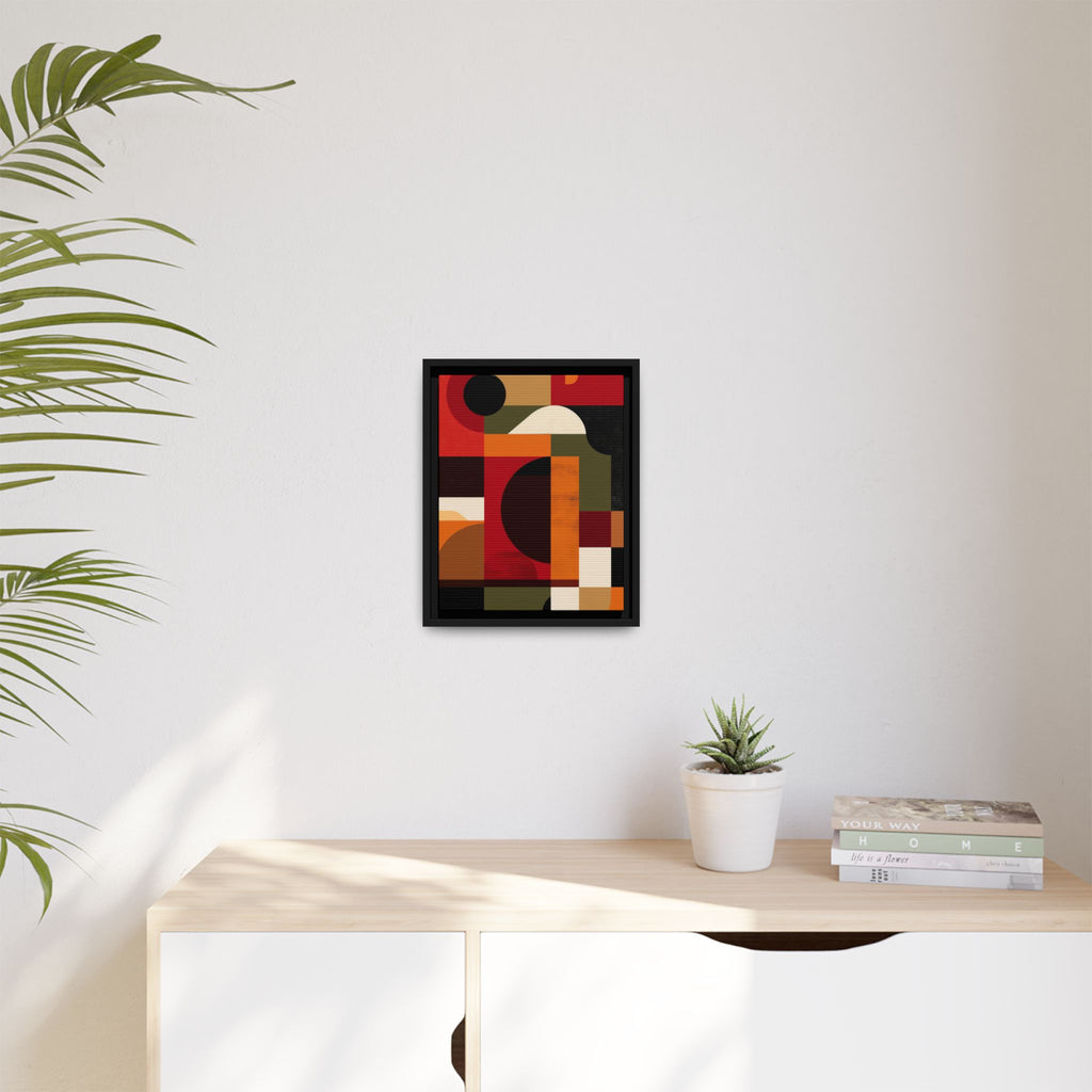 Geometric Convergence: Abstract Bauhaus Design, Constructivist Color Blocks, Architectural Art Composition   |   Custom Orders Accepted