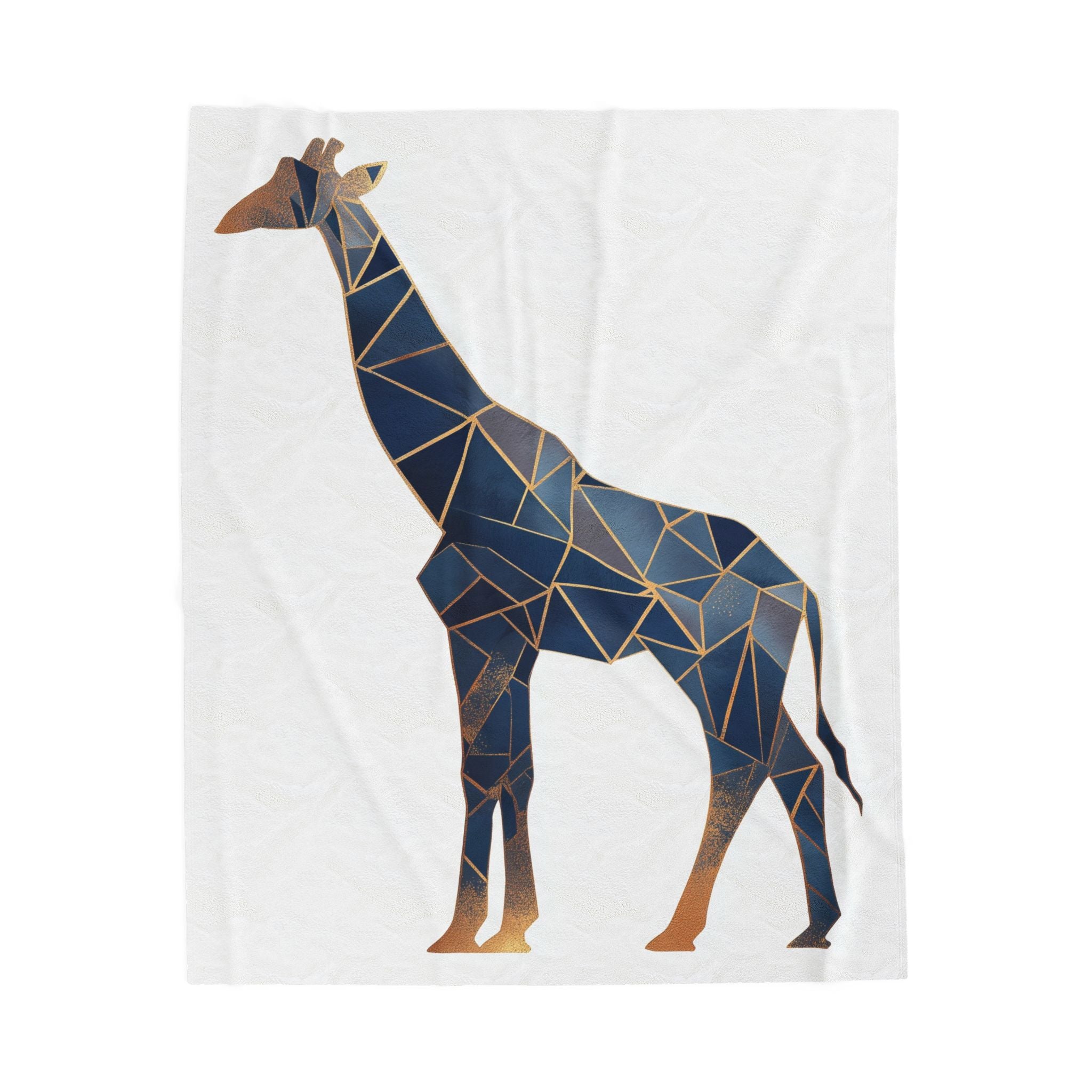 Geometric Giraffe Bedding: Modern Abstract Mosaic , Angular Wildlife Art   |  Personalized & Custom Orders Available