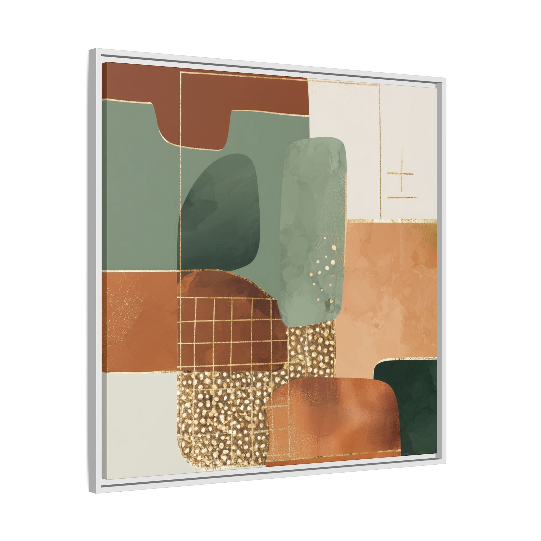 Geometric Harmony: Abstract Minimalist Art, Mid-Century Modern Design, Organic Shapes Composition   |   Custom Orders Accepted