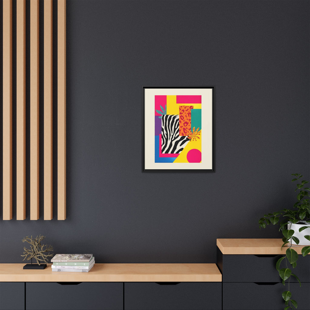 Zebra Stripes & Leopard Spots: 80s Pop Art Design, Memphis Style Graphic, Geometric Color Block Pattern   |   Custom Orders Accepted