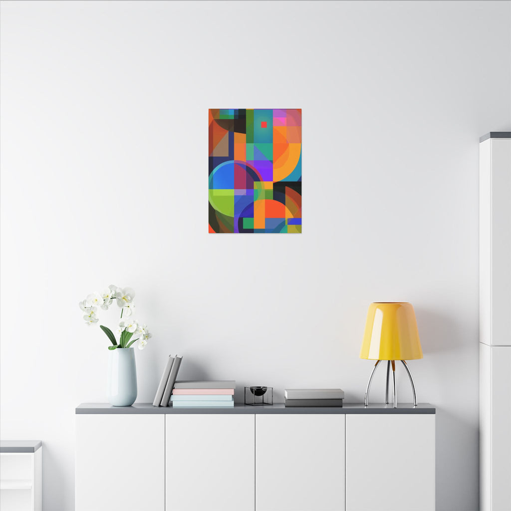 Geometric Intersections: Cubist Color Dynamics, Abstract Constructivist Design, Layered Chromatic Composition   |   Custom Orders Accepted