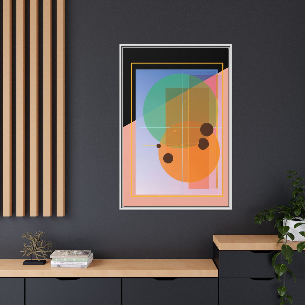 Geometric Harmony: Abstract Composition, Overlapping Shapes, Precision Design   |   Custom Orders Accepted