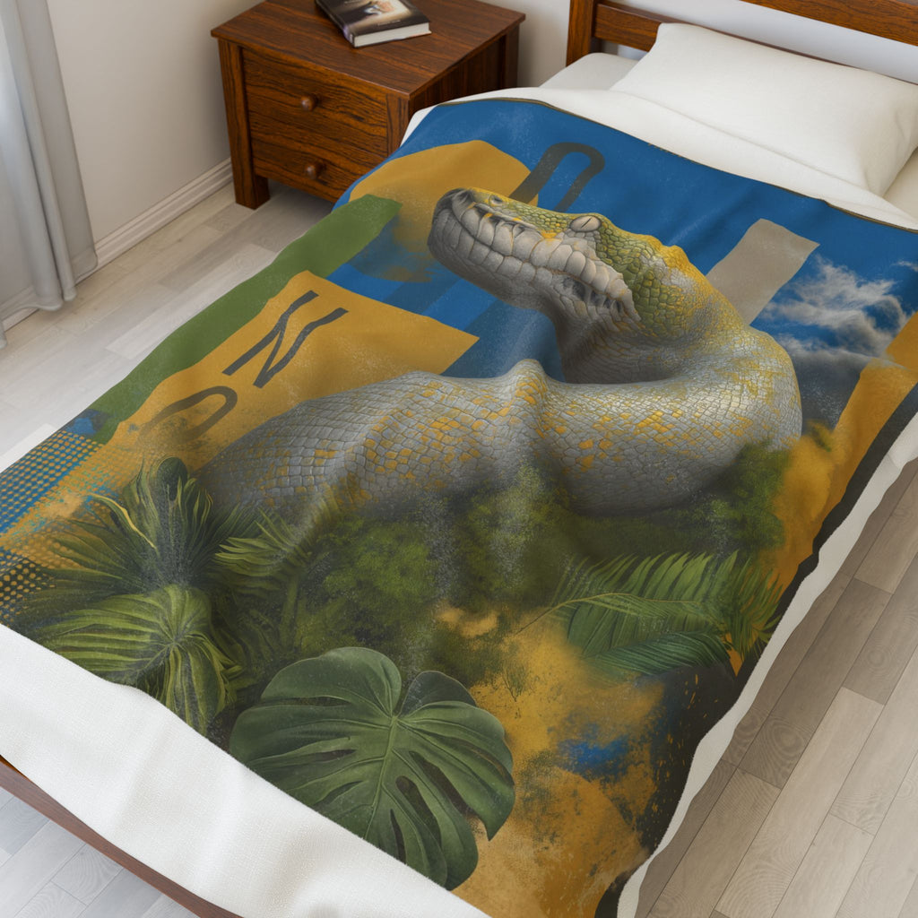 Serpentine Geometry: Digital Tropical Wildlife Art, Geometric Nature Illustration   |    Custom Orders Available