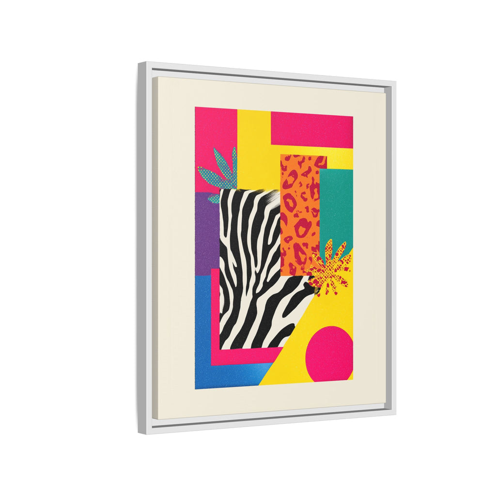Zebra Stripes & Leopard Spots: 80s Pop Art Design, Memphis Style Graphic, Geometric Color Block Pattern   |   Custom Orders Accepted