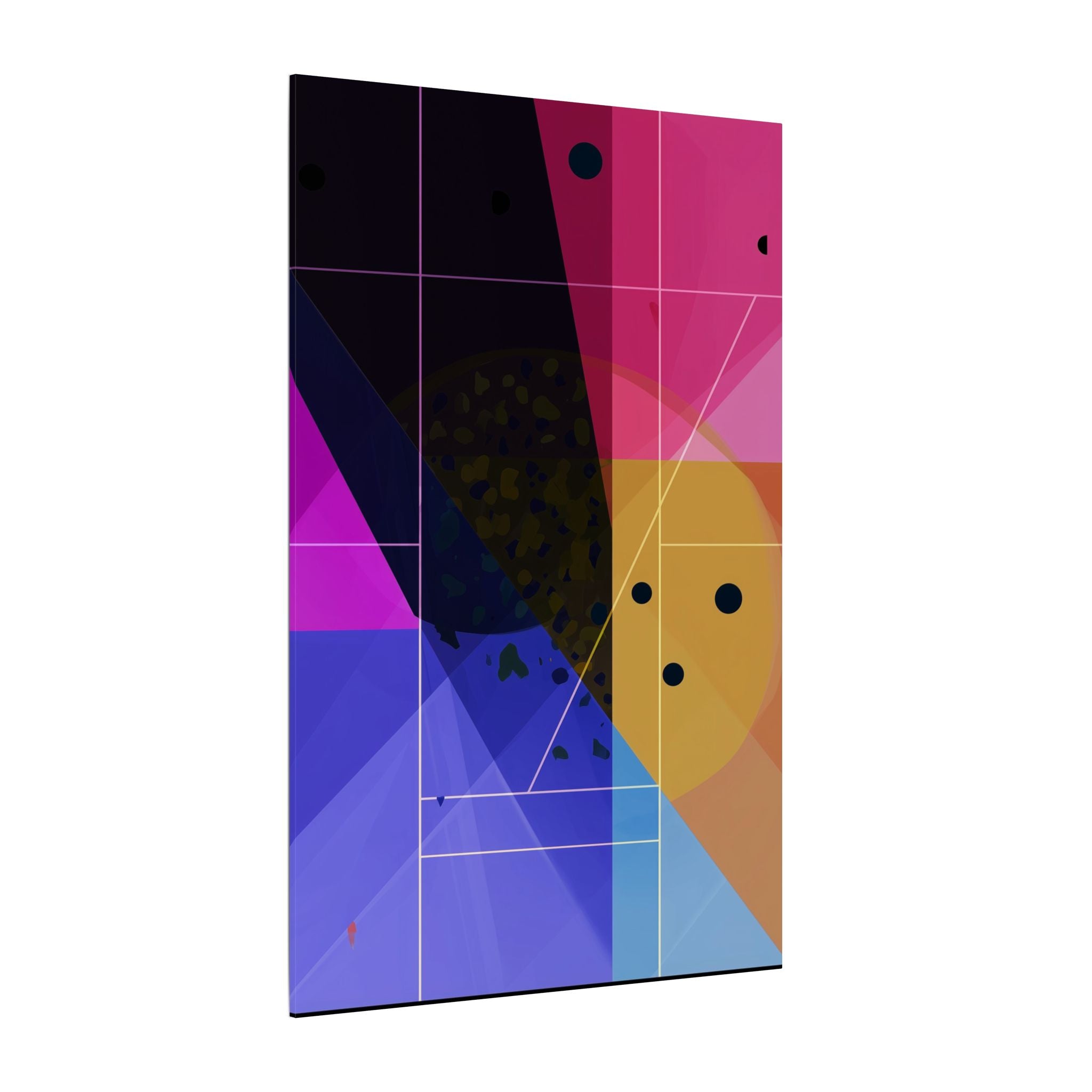 Geometric Intersections: Angular Minimalism, Digital Constructivism, Chromatic Grid Composition   |   Custom Orders Accepted